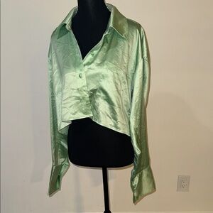 Alexander wang T Green Button-Up Shirt